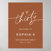 SIENNA 30e anniversaire Affiche de bienvenue de fê (Devant)