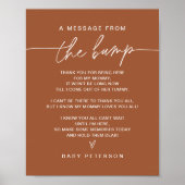 SIENNA - bericht van de bom - terracotta Poster (Voorkant)