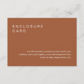 SIENNA Boheem kaartje voor in de enveloppe Informatiekaartje (Voorkant)