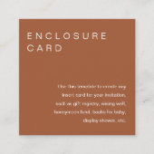 SIENNA Bohemian Enclôture Card Invitation Insertio (Devant)