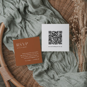 SIENNA Bohemian RSVP-kaart, QR-code invoegen Informatiekaartje