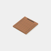 Sienna Brown Checklist Post-it® Notes 3" x 3" (Incliné)