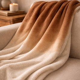 Sienna Cocoa Fade Fleece Deken