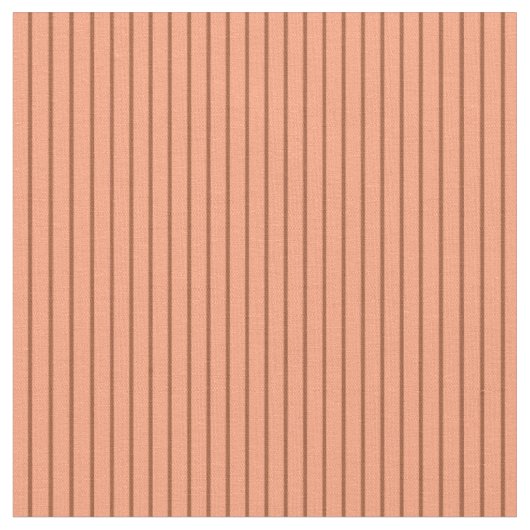 Sienna & Light Salmon Pattern van Stripes Stof (Close Up)