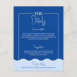 SIENNA Modern Blue Destination Details Kaart