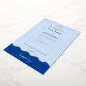 SIENNA Modern Destination Gold Foil Invitation (Rotation)