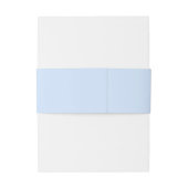 SIENNA Modern Light Blue Destination Band Uitnodigingen Wikkel (Achterkant Voorbeeld)