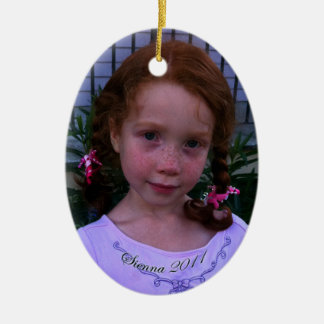 Sienna Oval Keramisch Ornament