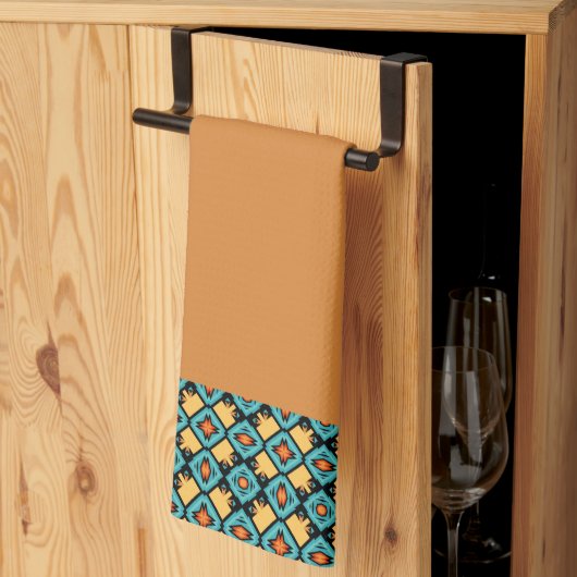 Sienna roodachtig Sinaasappel Theedoek (Derde Gevouwen)