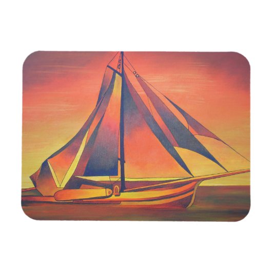 Sienna Sails op Sunset Magneet (Horizontaal)