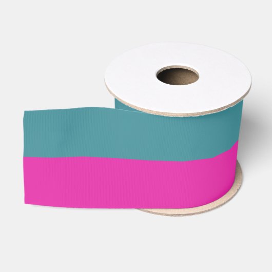 Sier Half En Half Grosgrain Lint (Spoel)