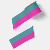 Sier Half En Half Grosgrain Lint (Achterkant)