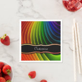 Sier servetten Rainbow Twist (Insitu)