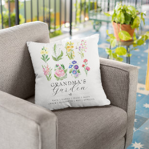 Sieraad geboortemaandbloem uit oma's tuin kussen