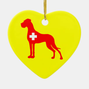 Sieraad Great Dane Keramisch Ornament