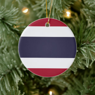 Sieraad met vlag van Thailand Keramisch Ornament
