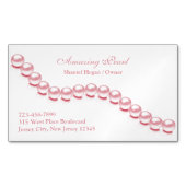 sieraad parel magnetisch visitekaartje (Voorkant)