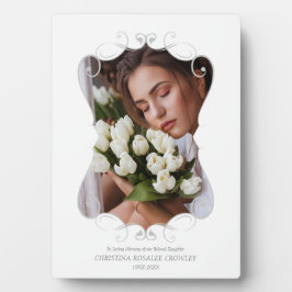 Sieraad Ter Nagedachtenis Aan Overleden Geliefde Fotoplaat