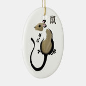 Sieraad voor het jaar van de Rat Keramisch Ornament (Rechts)