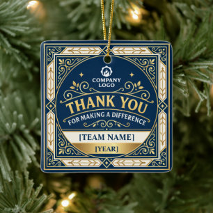Sieraad voor waardering van werknemers Team bedank Keramisch Ornament