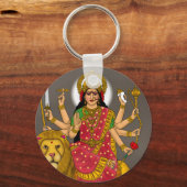 Sieradegodheid Durga Sleutelhanger (Voorkant)