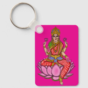 Sieradelsleutel met godin Lakshmi Sleutelhanger
