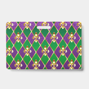 Sieraden Achtergrond Mardi Gras Badge