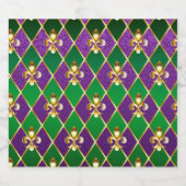 Sieraden Achtergrond Mardi Gras Bier Etiket (Enkel label)