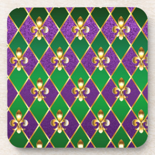Sieraden Achtergrond Mardi Gras Bier Onderzetter