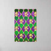 Sieraden Achtergrond Mardi Gras Canvas Afdruk (Voorkant)