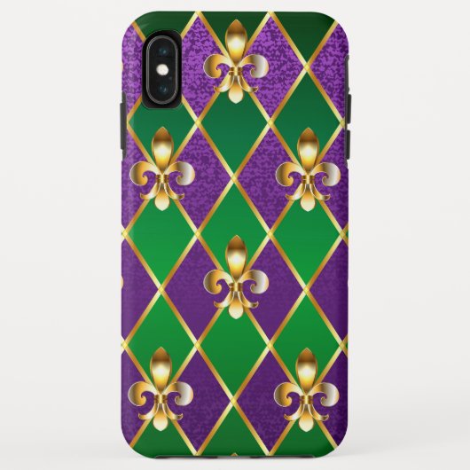 Sieraden Achtergrond Mardi Gras Case-Mate iPhone Case (Achterkant)
