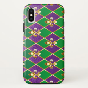 Sieraden Achtergrond Mardi Gras iPhone XS Hoesje