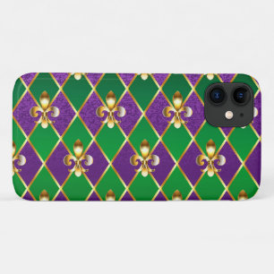 Sieraden Achtergrond Mardi Gras iPhone 11 Hoesje