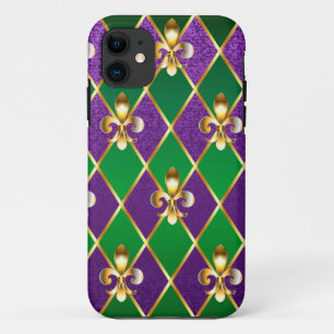 Sieraden Achtergrond Mardi Gras iPhone 11 Hoesje