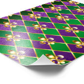 Sieraden Achtergrond Mardi Gras Foto Afdruk (Hoek)