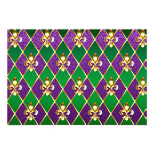 Sieraden Achtergrond Mardi Gras Foto Afdruk