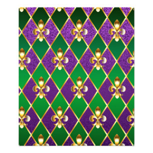 Sieraden Achtergrond Mardi Gras Foto Afdruk