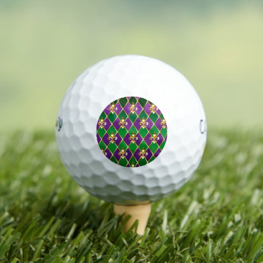 Sieraden Achtergrond Mardi Gras Golfballen (Insitu Shirt)