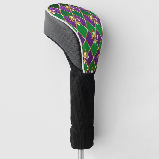 Sieraden Achtergrond Mardi Gras Golfheadcover (Schuin)