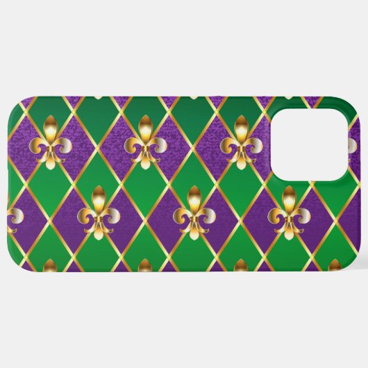 Sieraden Achtergrond Mardi Gras iPhone Hoesje (Achterkant horizontaal)