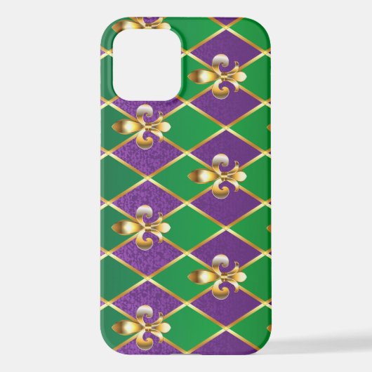 Sieraden Achtergrond Mardi Gras iPhone Hoesje (Achterkant)
