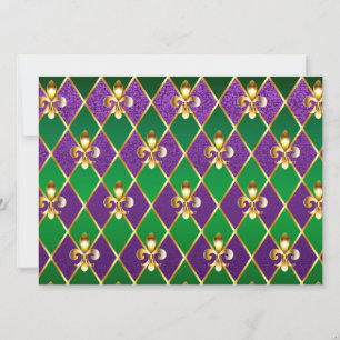 Sieraden Achtergrond Mardi Gras Kaart