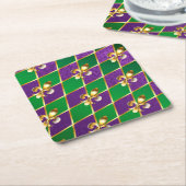 Sieraden Achtergrond Mardi Gras Kartonnen Onderzetters (Schuin)
