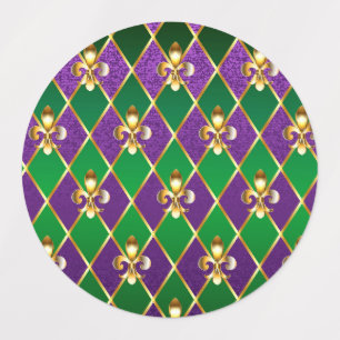 Sieraden Achtergrond Mardi Gras Labels