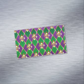 Sieraden Achtergrond Mardi Gras Magnetisch Visitekaartje (Voorbeeld)