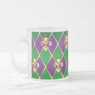 Sieraden Achtergrond Mardi Gras Matglas Koffiemok