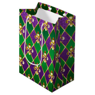Sieraden Achtergrond Mardi Gras Medium Cadeauzakje