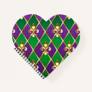 Sieraden Achtergrond Mardi Gras Notitieboek
