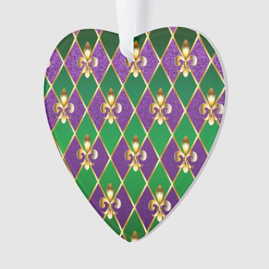 Sieraden Achtergrond Mardi Gras Ornament (voorkant)