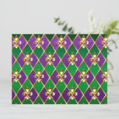 Sieraden Achtergrond Mardi Gras Programma (Staand voorkant)